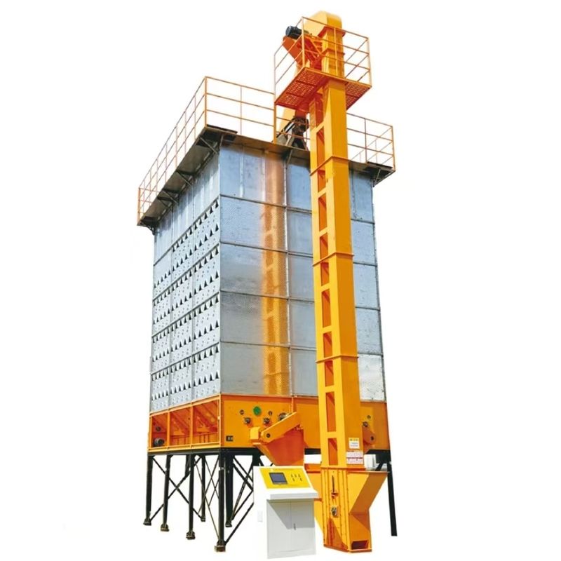 32 طن لكل دفعة من الأرز والقمح مجفف درجة حرارة منخفضة مع نظام الدورة الدموية المزدوج