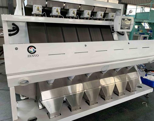 مستشعر TOSHIBA 6 Chutes CCD Color Sorter Machine للفول السوداني